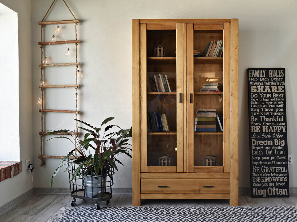 Witryna świerkowa dwudrzwiowa Sara 1 | Seart.pl