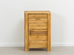 komoda z drewna świerkowego w stylu skandynawskim do sypialni