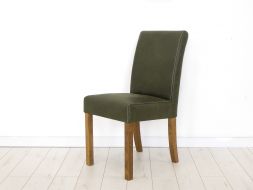 krzesło drewniane rustykalne do jadalni tapicerowane
