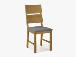 krzesło drewniane tapicerowane do jadalni