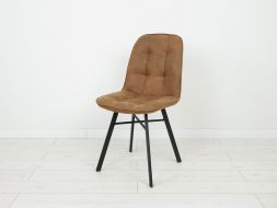 krzesło tapicerowane metalowe industrialne