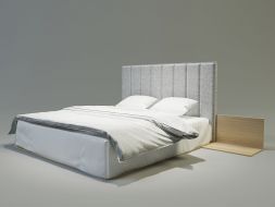 łóżko tapicerowane w stylu nowoczesnym do sypialni