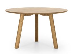 stół z drewna skandynawski okrągły do jadalni