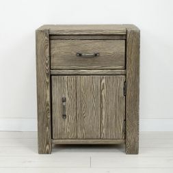 szafka nocna drewniana świerkowa postarzana rustykalna