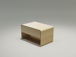 szafka nocna drewniana w stylu nowoczesnym