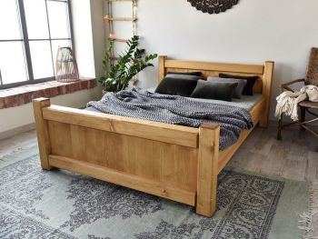 Łóżko drewniane Vintage 140x200