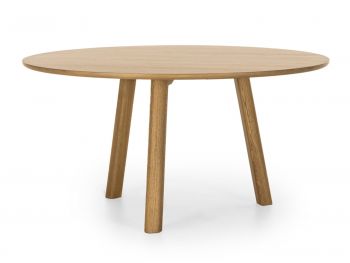 stół z drewna industrialny okrągły do jadalni