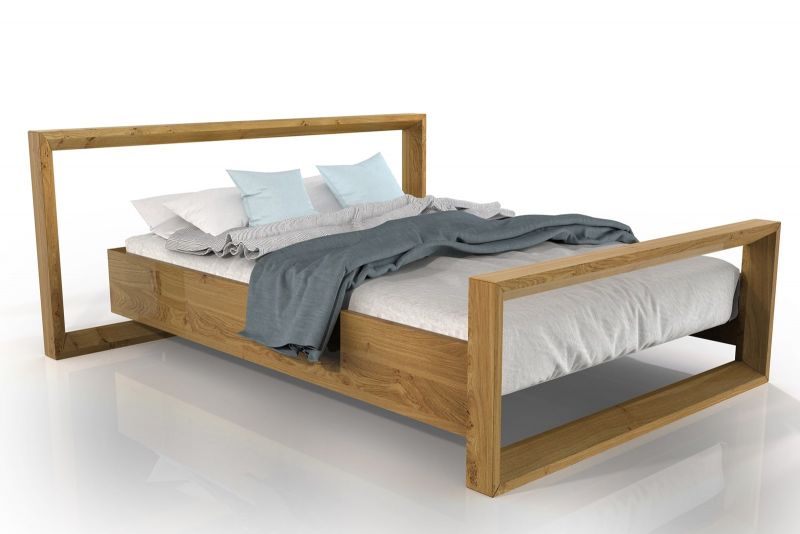 Drewniane łóżko MORANT 120
