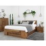 łóżko drewniane sosnowe klasyczne do sypialni 180x200