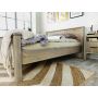 aranzacja łóżko drewniane