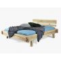 dębowe drewniane łóżko