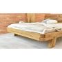 dębowe łóżko drewniane front
