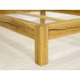 drewniane łóżko dębowe