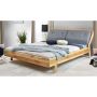 drewniane łóżko dębowe do sypialni