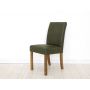 krzesło drewniane rustykalne do jadalni tapicerowane