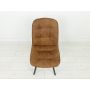 krzesło tapicerowane brązowe