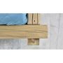łączenie belek łóżko drewniane