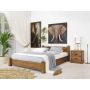 łóżko drewniane rustykalne sosnowe 160x200