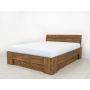 łóżko drewniane sosnowe 140x200 nowoczesne do sypialni