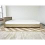łóżko drewniane sosnowe bok