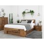 łóżko drewniane sosnowe klasyczne do sypialni 180x200