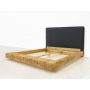 łóżko drewniane tapicerowane nowoczesne