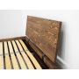 łóżko drewniane z oparciem