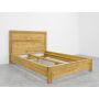 łóżko drewniane z zagłówkiem 140x210 rustykalne