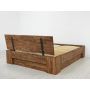 łóżko z drewna sosnowego do sypialni