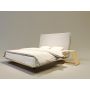 łóżko z drewna tapicerowane wezgłowie nowoczesne 200x210