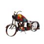 metalowa rzeźba motocyklu nowoczesna kolorowa