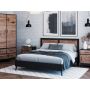 nowoczesne łóżko drewniane 