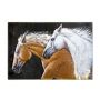 obraz metalowy 3d dekoracyjny konie