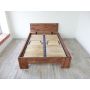 podwójne łóżko drewniane