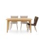 stół drewniany z krzesłami 150/200cm