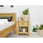 szafka nocna drewniana świerkowa klasyczna do sypialni