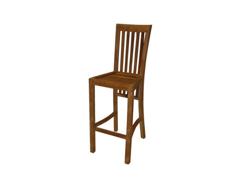 Barowe krzesło teakowe Natural 1