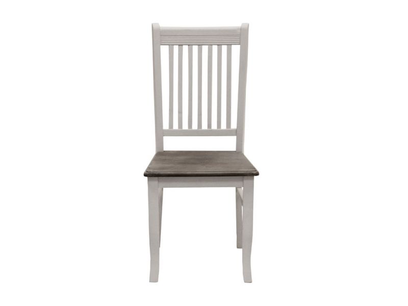 Białe krzesło drewniane Louise Gray