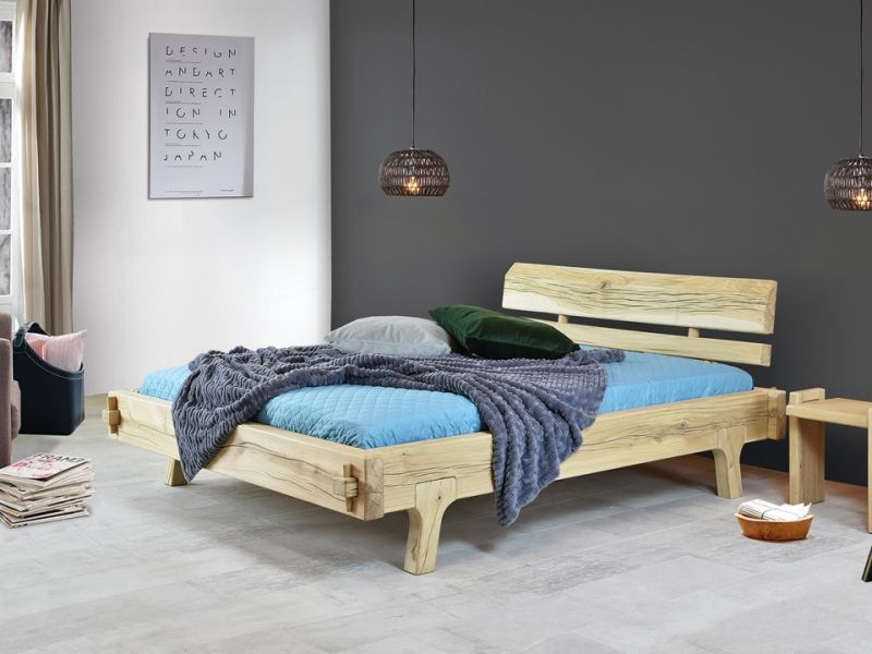 Łóżko drewniane dębowe Natural 13 180x200
