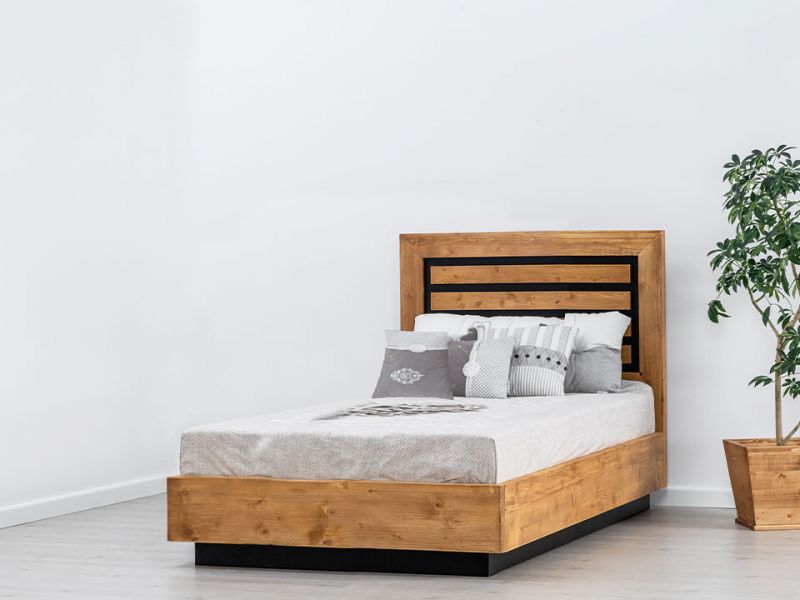 Łóżko drewniane sosnowe MODESTO 90