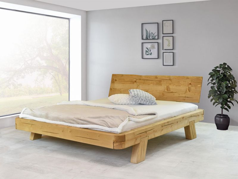 Łóżko drewniane świerkowe Natural 2 160x200