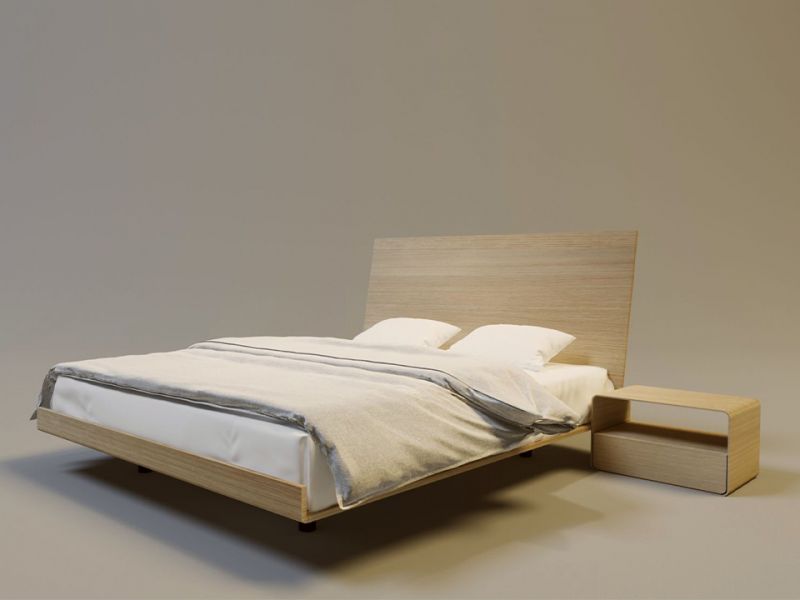 Drewniane łóżko VUELO 3 120 