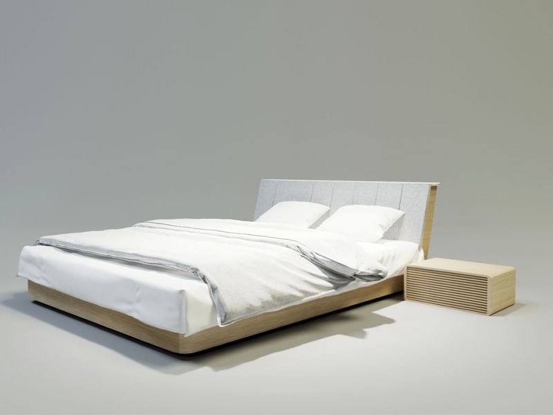 Drewniane łóżko SOLID 2 120