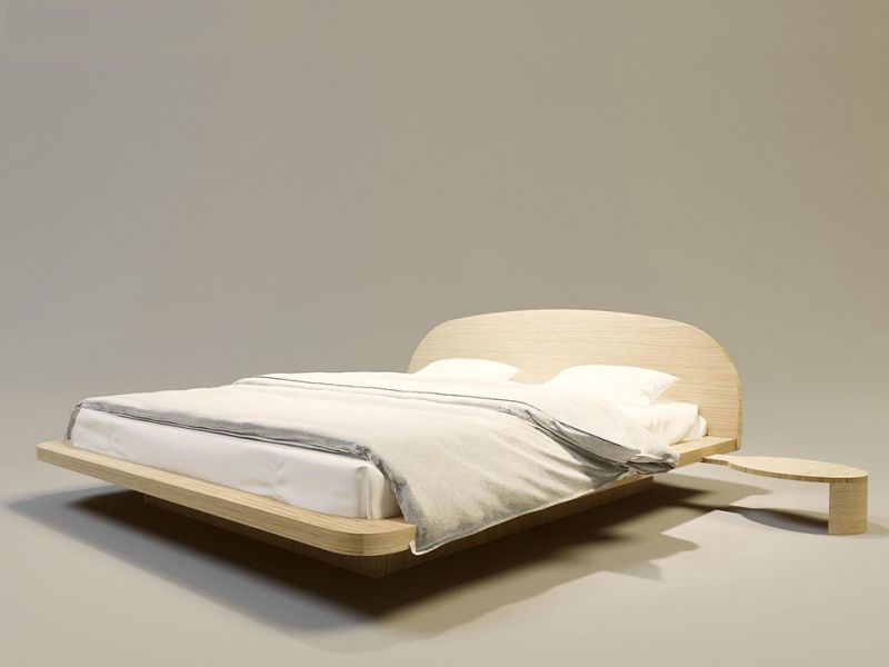 Drewniane łóżko SPACE 200