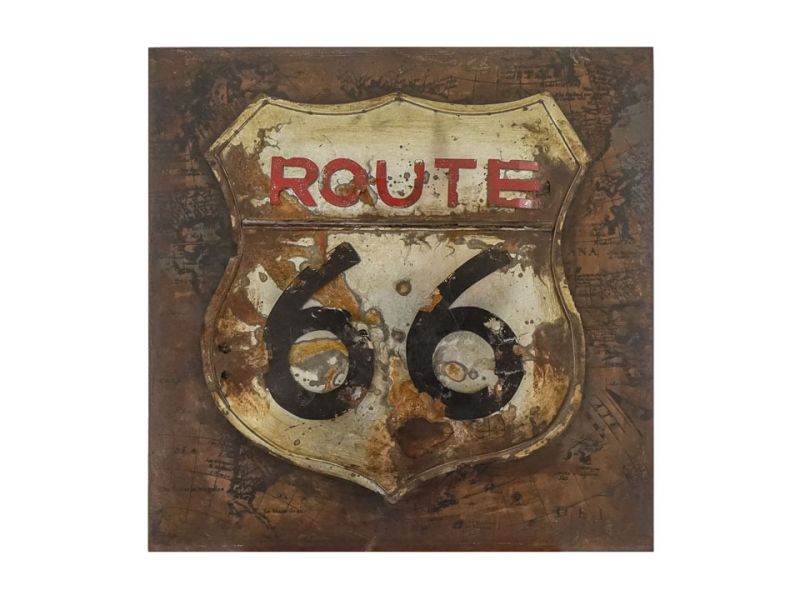 Obraz 3D ROUTE 66 80x80 cm