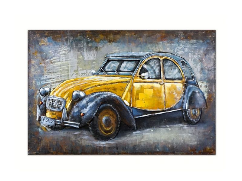 Obraz 3D LOFT AUTO CITROEN 2CV 2 120x80 cm