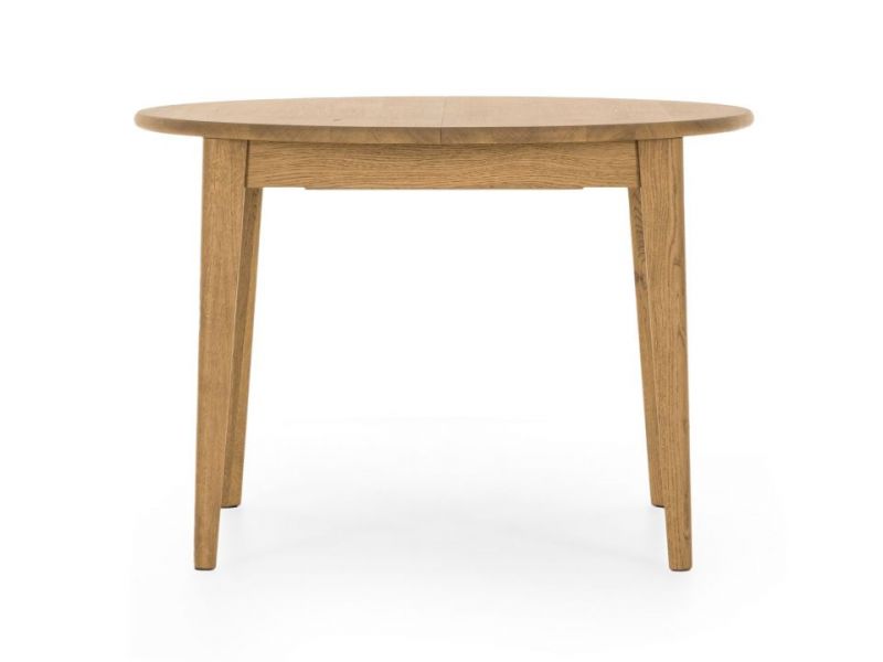 Rozkładany stół drewniany dębowy okrągły FARGO 3