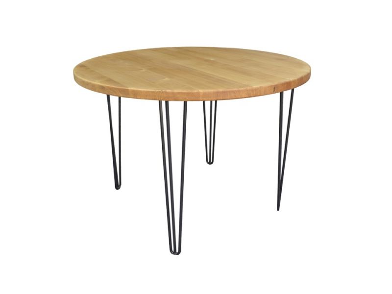 Stół drewniany z metalowymi nogami Dinette 25 - WYPRZEDAŻ
