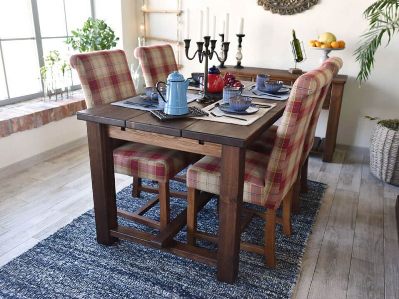 Stół drewniany sosnowy woskowany Rustyk 3 - 160x90 cm - WYPRZEDAŻ