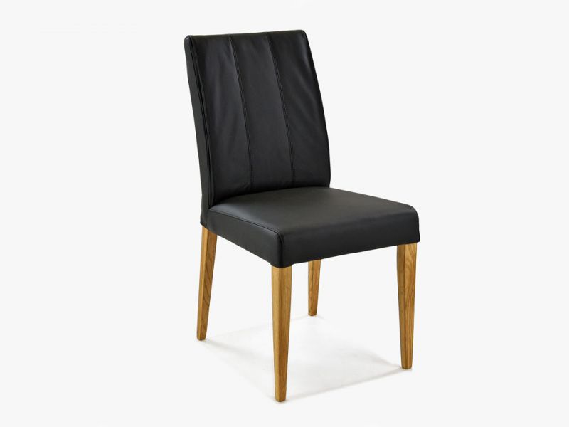 Krzesło skórzane drewniane Classic 5